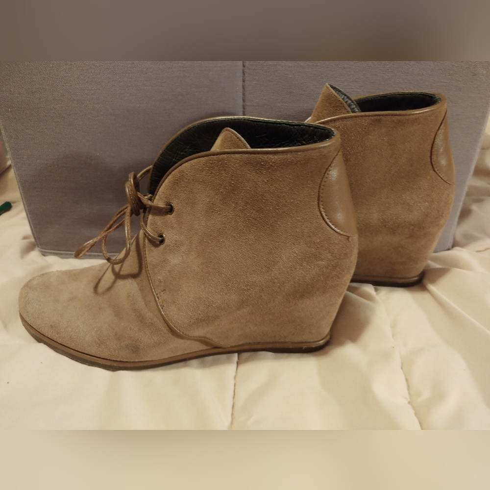 Stuart Weitzman ankle wedge boots